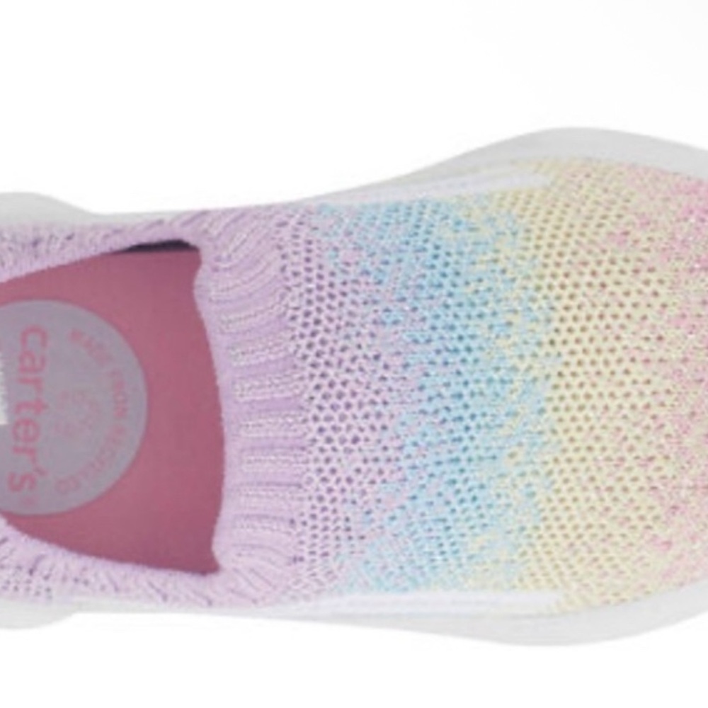 Carter's Pink and Blue Sneakers Lightweight Knit Slip-On
